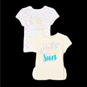 Girls Elevated T-shirts, 2-pack